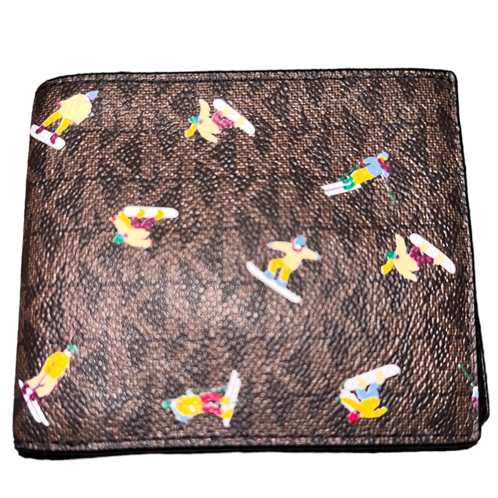 Men’s- Michael Kors- Brown Logo Aspen Wallet- EUC- Retail: $185!